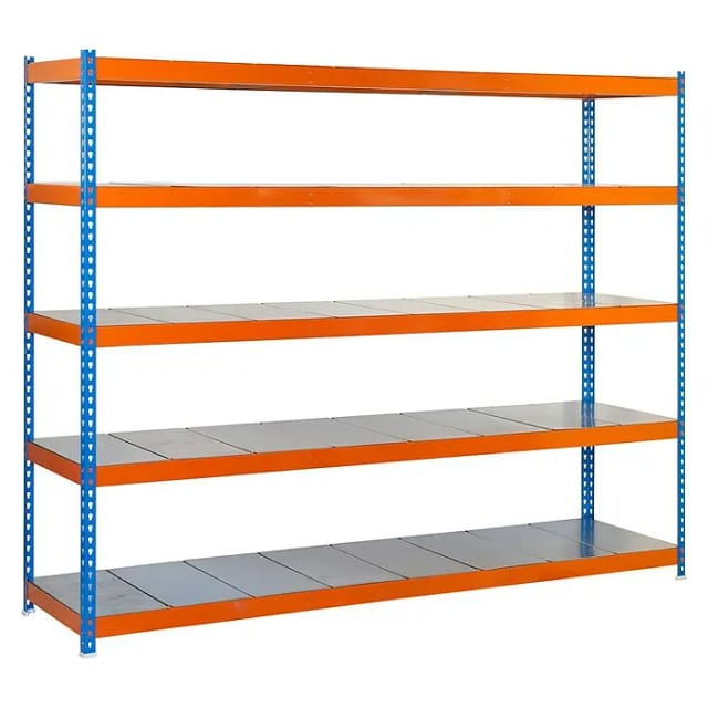 Simonrack Simonforte 1506-5 Robuste Metallregal Blau Orange