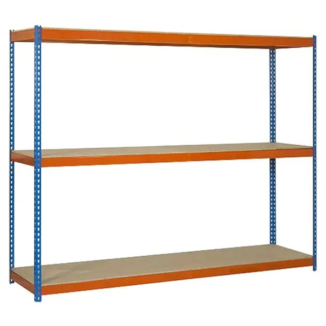 Simonrack Ecoforte 1806-3 Metallregal Blau Orange Holz