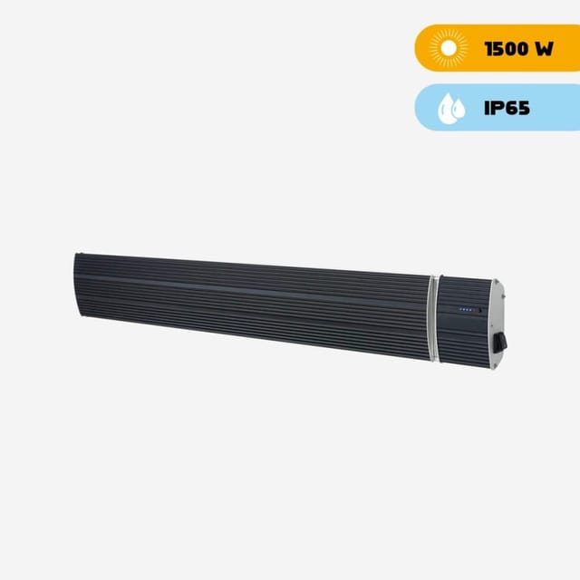 Sined - Infrarotheizung Schwarz 1500 Watt Cm 104,5x17,7x6 Calore Nero 1500 Wifi