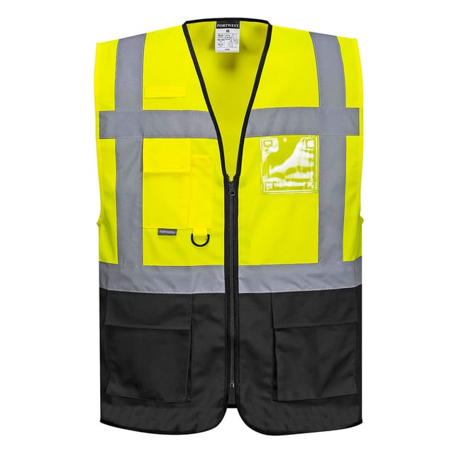 Executive Weste Warschau Gelb/schwarz Xl