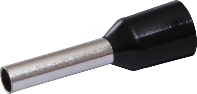 Quadrios - 22c428 Aderendhülse 1.5 Mm² Teilisoliert Schwarz 1 Set