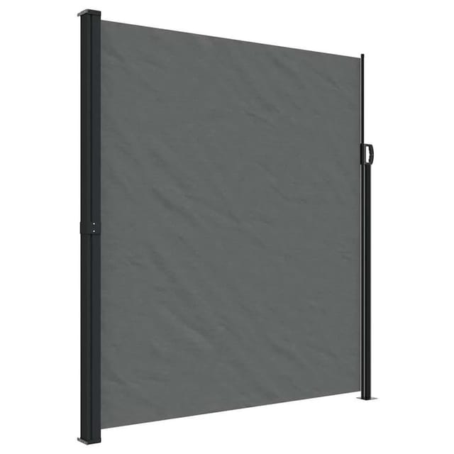 Seitenmarkise Ausziehbar Anthrazit 220x600 Cm - Vidaxl