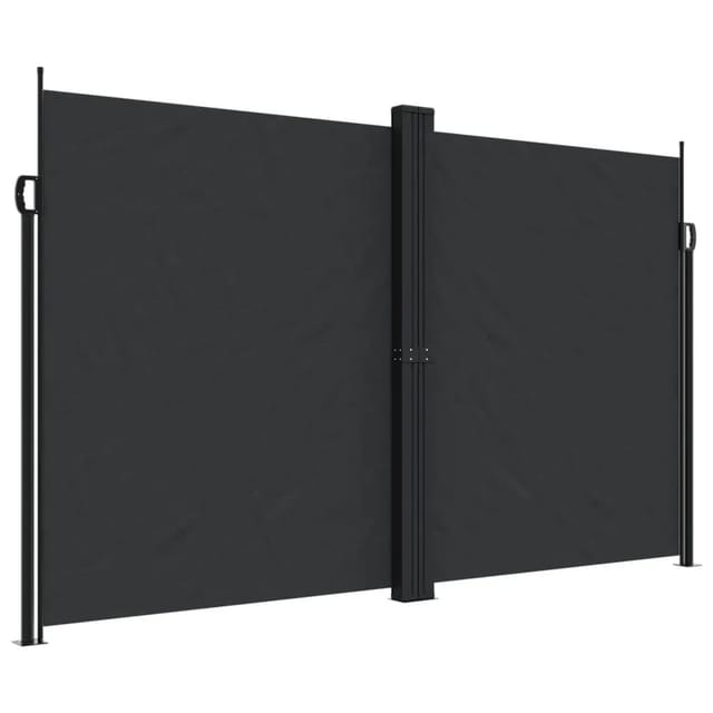 Seitenmarkise Ausziehbar Schwarz 200x600 Cm Vidaxl