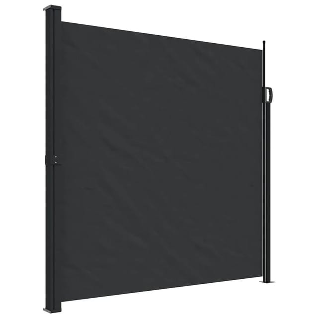 Seitenmarkise Ausziehbar Schwarz 200x500 Cm Vidaxl