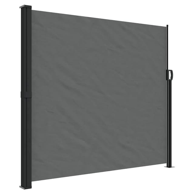 Seitenmarkise Ausziehbar Anthrazit 180x500 Cm - Vidaxl