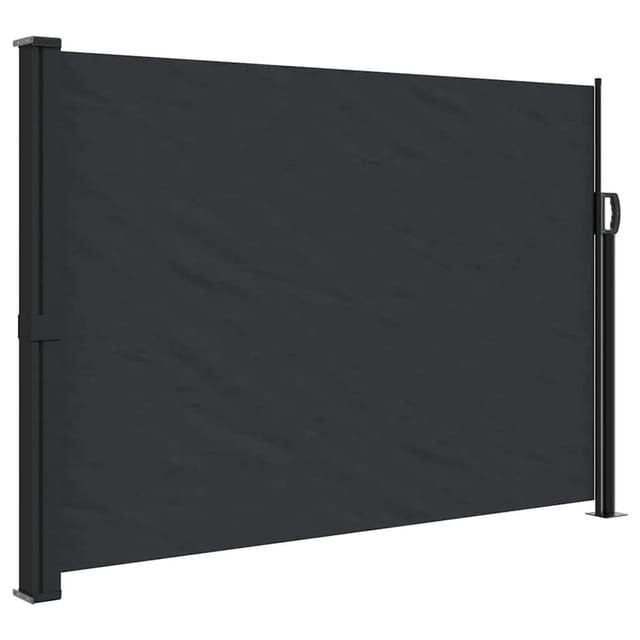 Seitenmarkise Ausziehbar Schwarz 140x500 Cm Vidaxl
