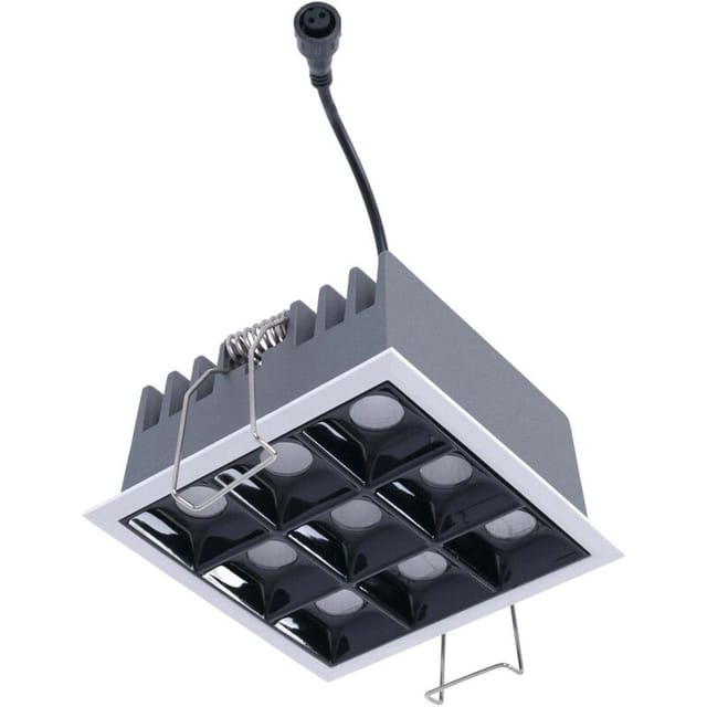 Quadratische Led-einbauleuchte, 18 W – 9 Leuchten – Ugr18 –