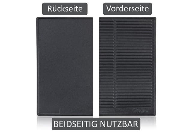 Gusseisen Grillplatte 48 X 39,5 Cm, Wendeplatte Pre-seasoned, Grillpfanne, Bbq Plancha - Bbq-toro