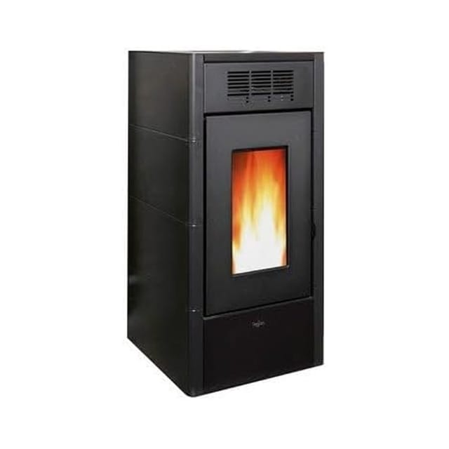Suinga - Pegaso Saba 15 Kw Pelletofen. Überlegene Effizienz Und Design Mit Beheizter Oberfläche, Schwarz