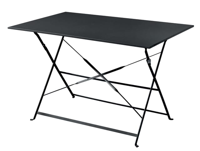 Abitare - Rechteckiger Gartentisch 110x70 Cm Aus Anthrazitfarbenem Eisen - Macerata
