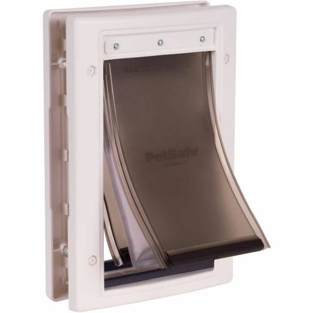 Petsafe Haustür Mit Drei Klappen Silber 56x35 Cm