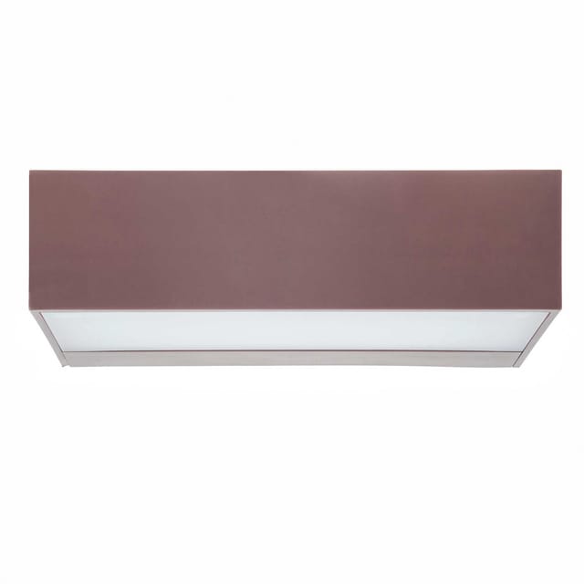 Forlight - Rechteckige Braune Außenwandleuchte Ara Mit 3000k Warmweißer Led