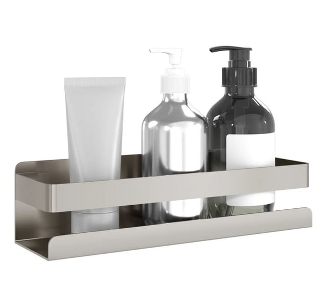 Vidaxl Duschablage 23x6,5x6 Cm Gebürsteter Edelstahl 304