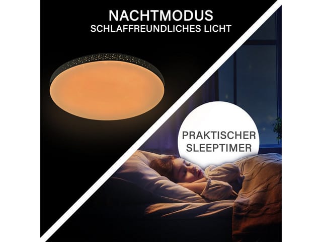 Megalight Led Deckenleuchte Asteroids Schwarz Ø 35cm