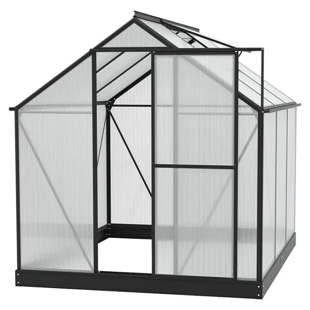 Vitavia - Gewächshaus 'eos 4600', Schwarz, 4,6 M², 6 Mm Hkp