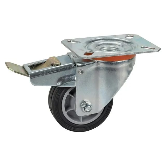 Lenkrolle Tpe Pp-felge Feststeller 80 Mm 50 Kg - Dörner+helmer