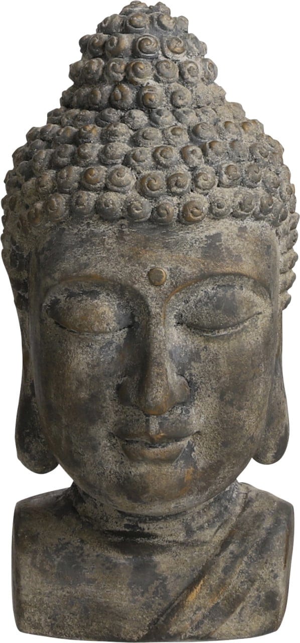 Mica Buddha Grau Magnesium 48 Cm Skulptur