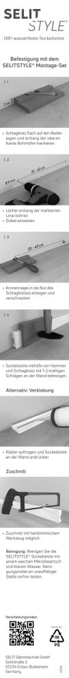 Selit - Style Sockelleiste Fbl50 Eiche Natur 2000 X 50 X 15 Mm Wasserfest