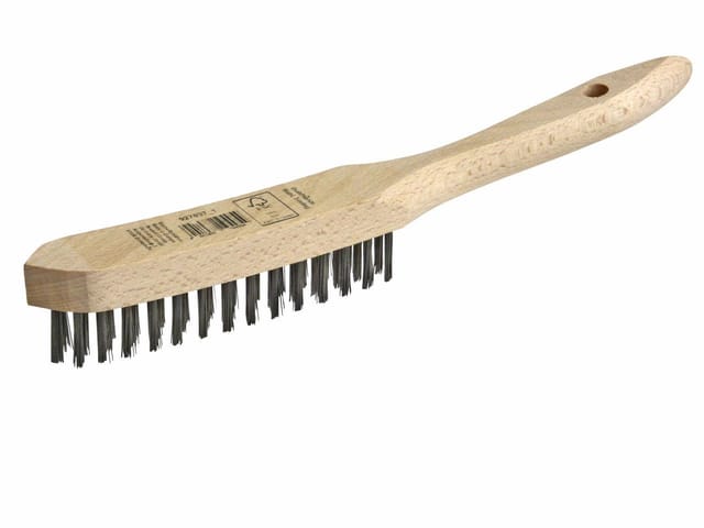 Nespoli Drahtbürste 3-reihig Gerade Stahl 28,5 X 2,8 Cm -griff Drahtbürste