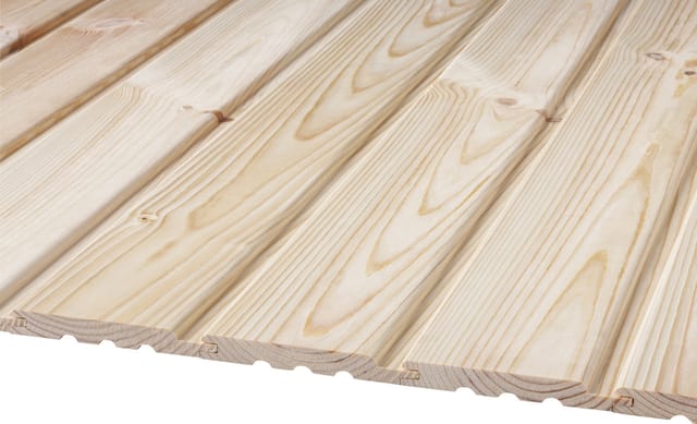 Weitere - Profilholz Kiefer A B-sortierung Softlineprofil 200 X 9,6 Cm 12,5 Mm Profilholz