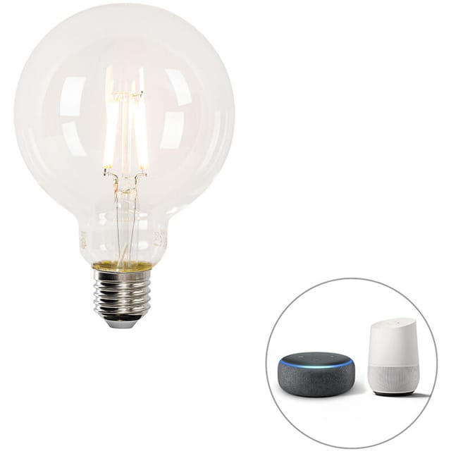 Luedd - Smart E27 Dimmbar In Kelvin Led-lampe G95 4,5w 470 Lm 1800-4000k