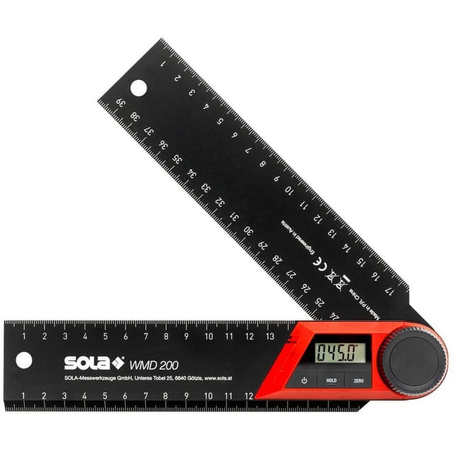 Winkelmesser Messer Digital Elektronisch Verstellbar 270grad Lineal Wmd 200 - Sola