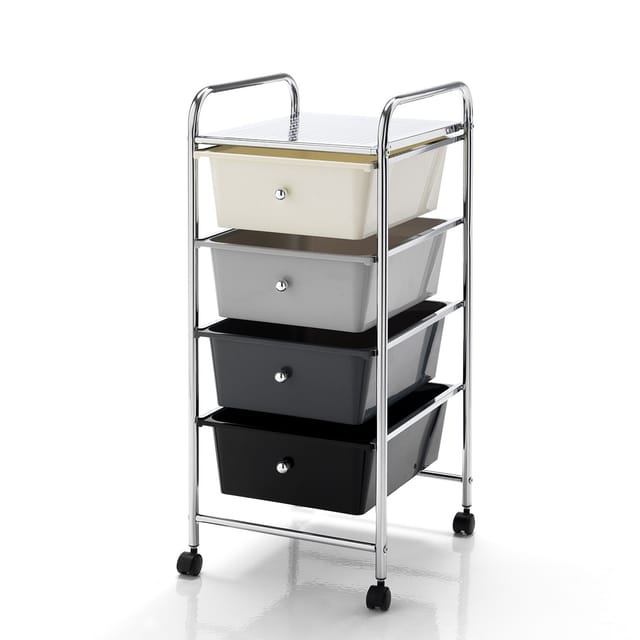 Rollcontainer Mit 4 Schubladen, Platzsparend Für Büro, Topeka
