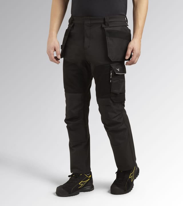 Diadora - Multi Pocket Performance Arbeitshose - S - Anthrazit