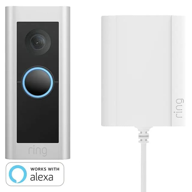 Ring 8vrbpz-0eu0 Ip-video-türsprechanlage Video Doorbell Pro Plugin 2 Wlan Außeneinheit Nickel (mat