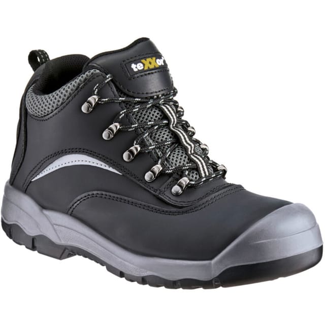 Texxor® S3-sicherheitsschnürstiefel Cannes, Schwarz/grau