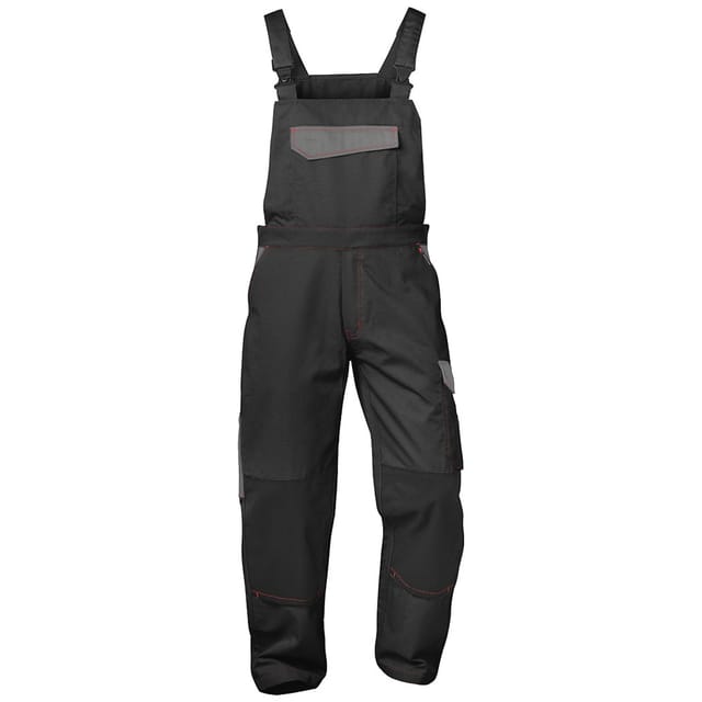 Gr .44 Beveren Twill-latzhose Schwarz Beveren Twill Bib Trousers