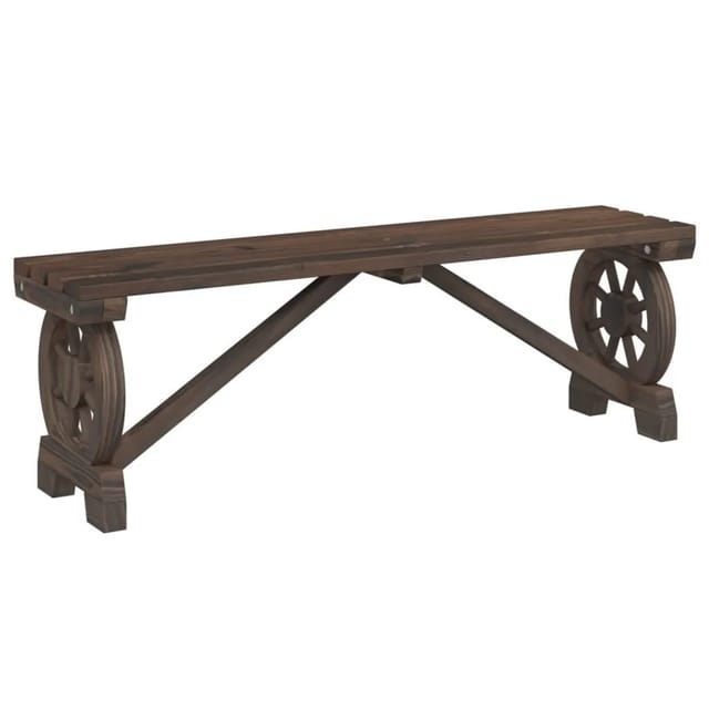 Gartenbank 115 Cm Massivholz Tanne - Vidaxl