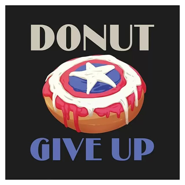 Komar Canvasbild Donut Give Up - 30 X 30 Cm - Bild Auf Keilrahmen
