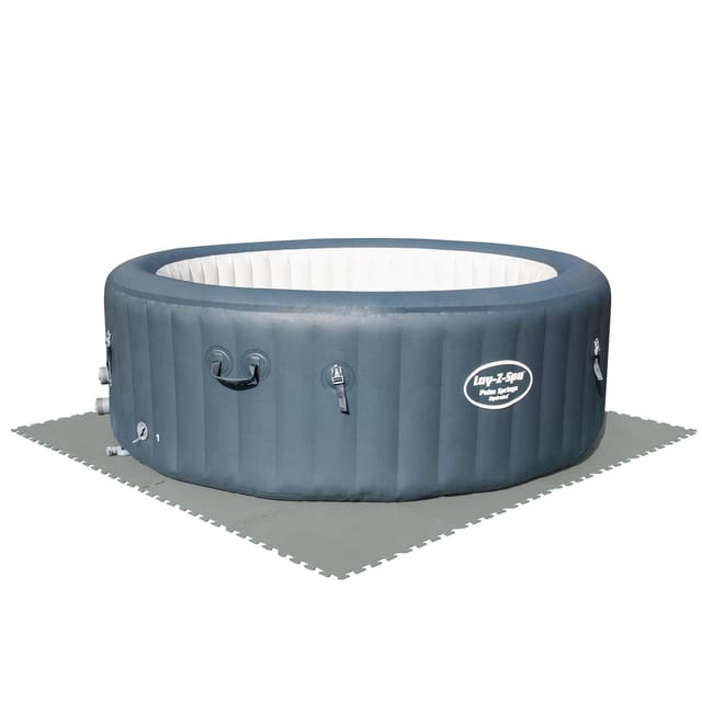 Bestway - Flowclear Pool-bodenschutzfliesen Xl-pack 9 Stück Á 50 X 50 Cm Grau Ideal Um Schutz Des Poolbodens Und Des Rasens