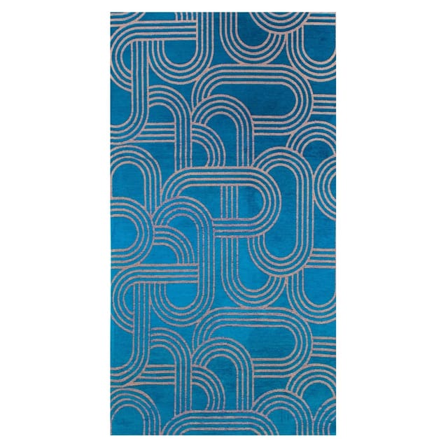 Beneffito - Teppich Disco Kollektion - Night Fever - Teppich - Blaugrün - 80x150cm