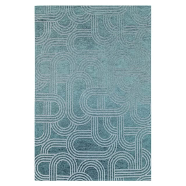 Beneffito - Teppich – Disco Kollektion – Blue Glow – Teppich – Blau – 240 X 340 Cm