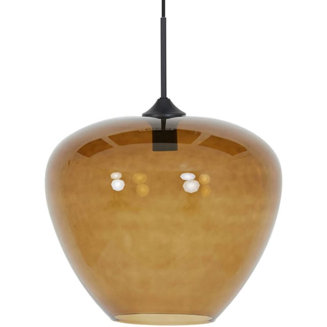 Hängeleuchte - Mayson - Bernstein Braun - Glas - - Light&living