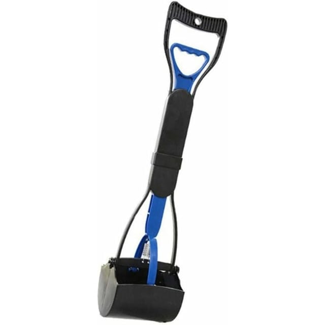 Gabrielle - Blau – Hundeschaufel, Starker Griff 60 Cm Lang, Gezahnte Zange Zum Reinigen Von Hunde- Und Katzenkot Im Innen- Und Außenbereich.