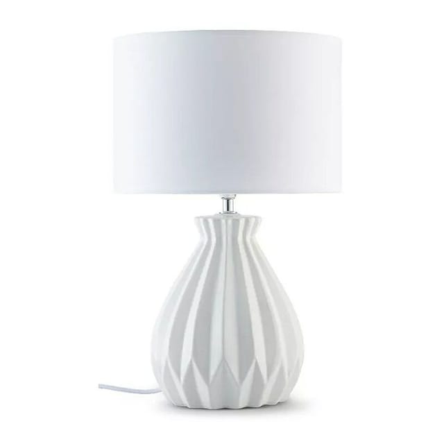 Fabo Tischlampe, Weiß - Konsimo