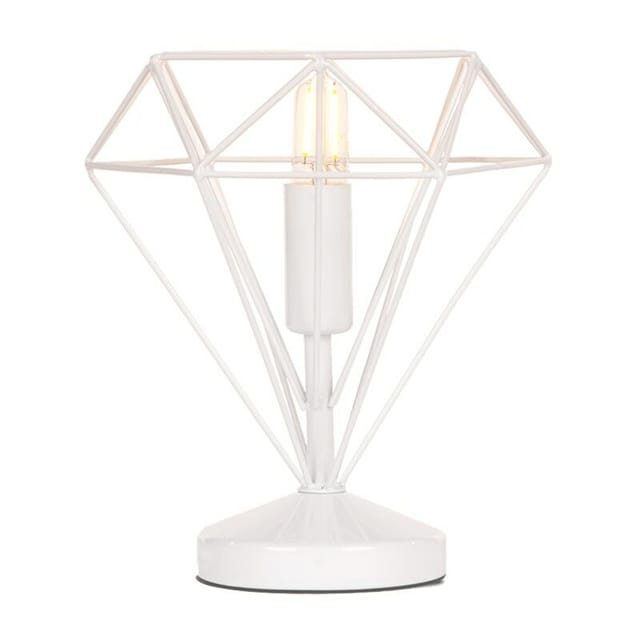 Acos Tischlampe, Weiß - Konsimo