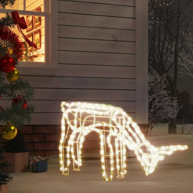 Led-silhouette Rentier Warmweiß 73x31x45 Cm Vidaxl