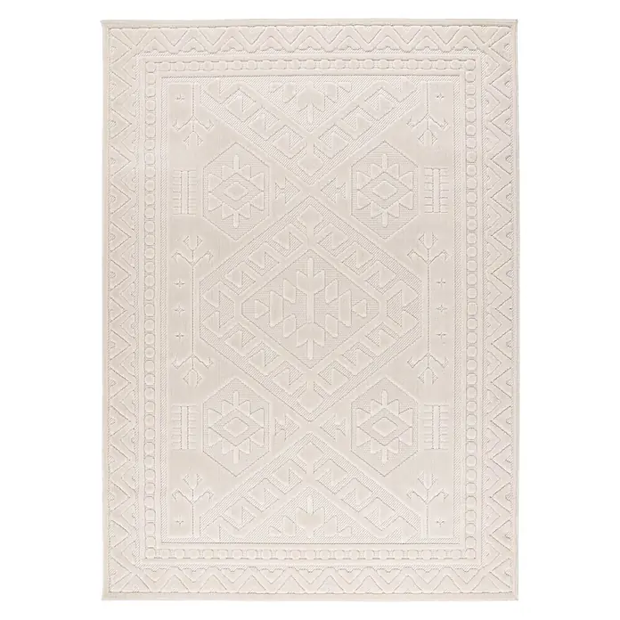 Kayoom Outdoor-Teppich Dreamcatcher 425 (Elfenbein, 170 x 120 cm, 100 % Polypropylen)