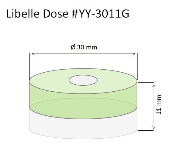 Horizontale Bullseye Wasserwaagen Libellen Dose Präzisions Waage #YY-08055