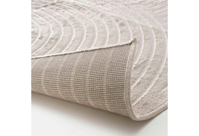 Douceur d'intérieur Teppich Teppich für Wohnzimmer ANKARA, beige, Blätter-Muster, Höhe: 120 mm