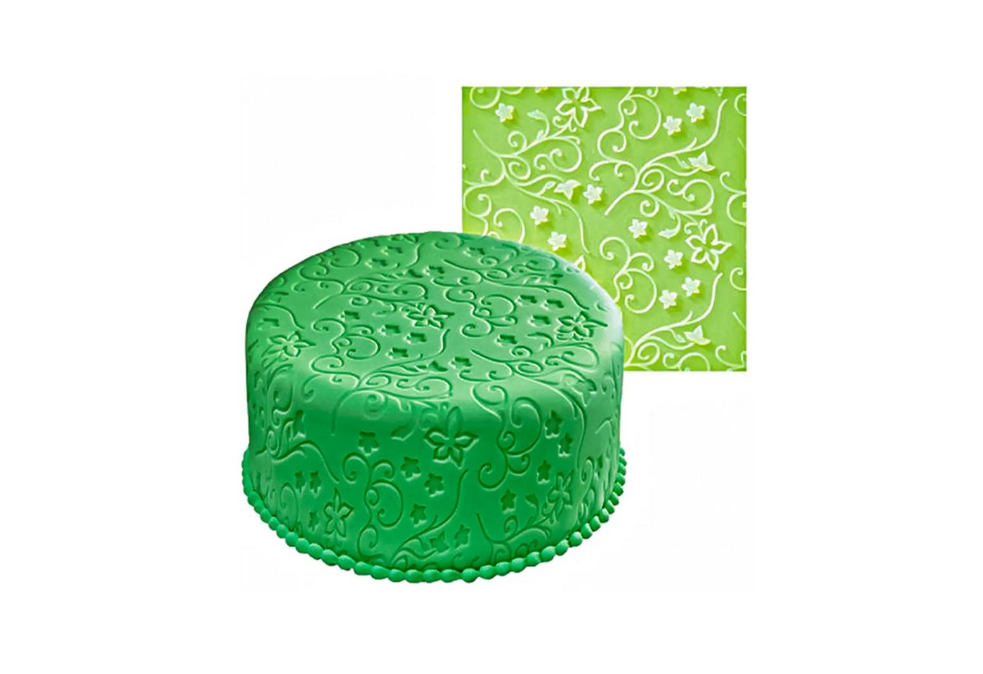 Schneider GmbH Tortenwerkzeug Fondant Prägematte Strukturmatte Tortendekoraton aus Silikon