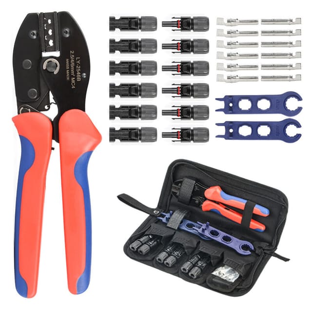 Niemals Verwendet] Crimpzange Mc4 Photovoltaik-stecker Crimpzange Handwerkzeug 28-tlg