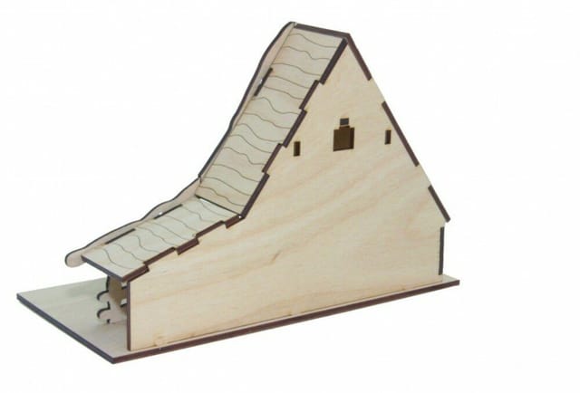 SOL-EXPERT group Modellbausatz Weihnachtskrippe, Holzbausatz ohne Krippenfiguren