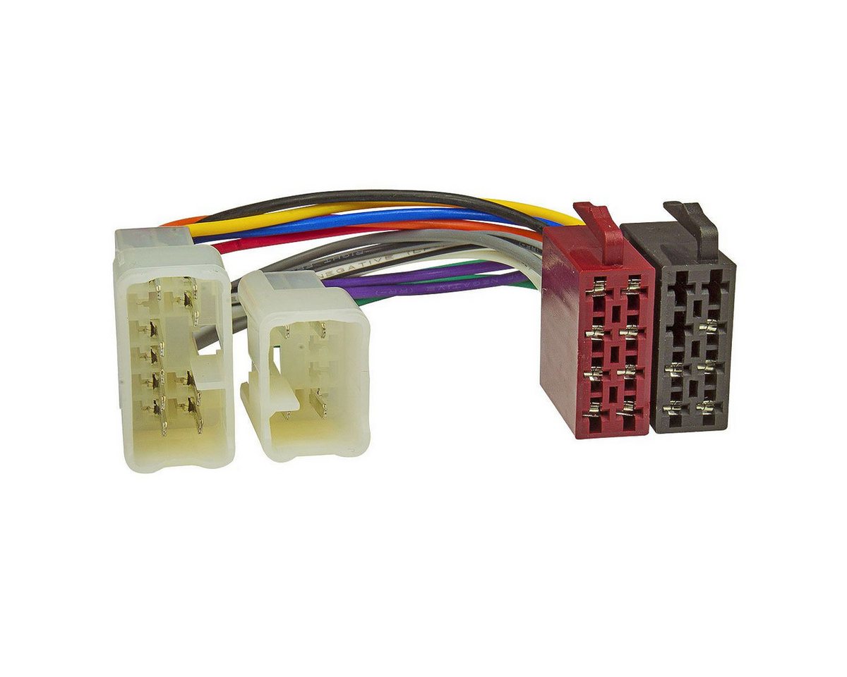 tomzz Audio Radioblende Set passt für Toyota Aygo schwarz mit Radioadapter ISO Autoradio Bild 2