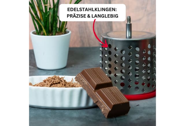 Reibemaschine Weiß/anthrazit