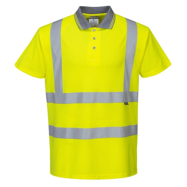 Polo Hochsichtbar Kurzarm Gelb Xl